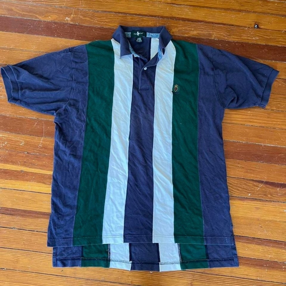 Vintage Hunt Club collard short sleeve polo shirt Size L